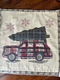 Pottery Barn Disney Holiday Plaid Pillow Sham Car party gift $119 Christmas -