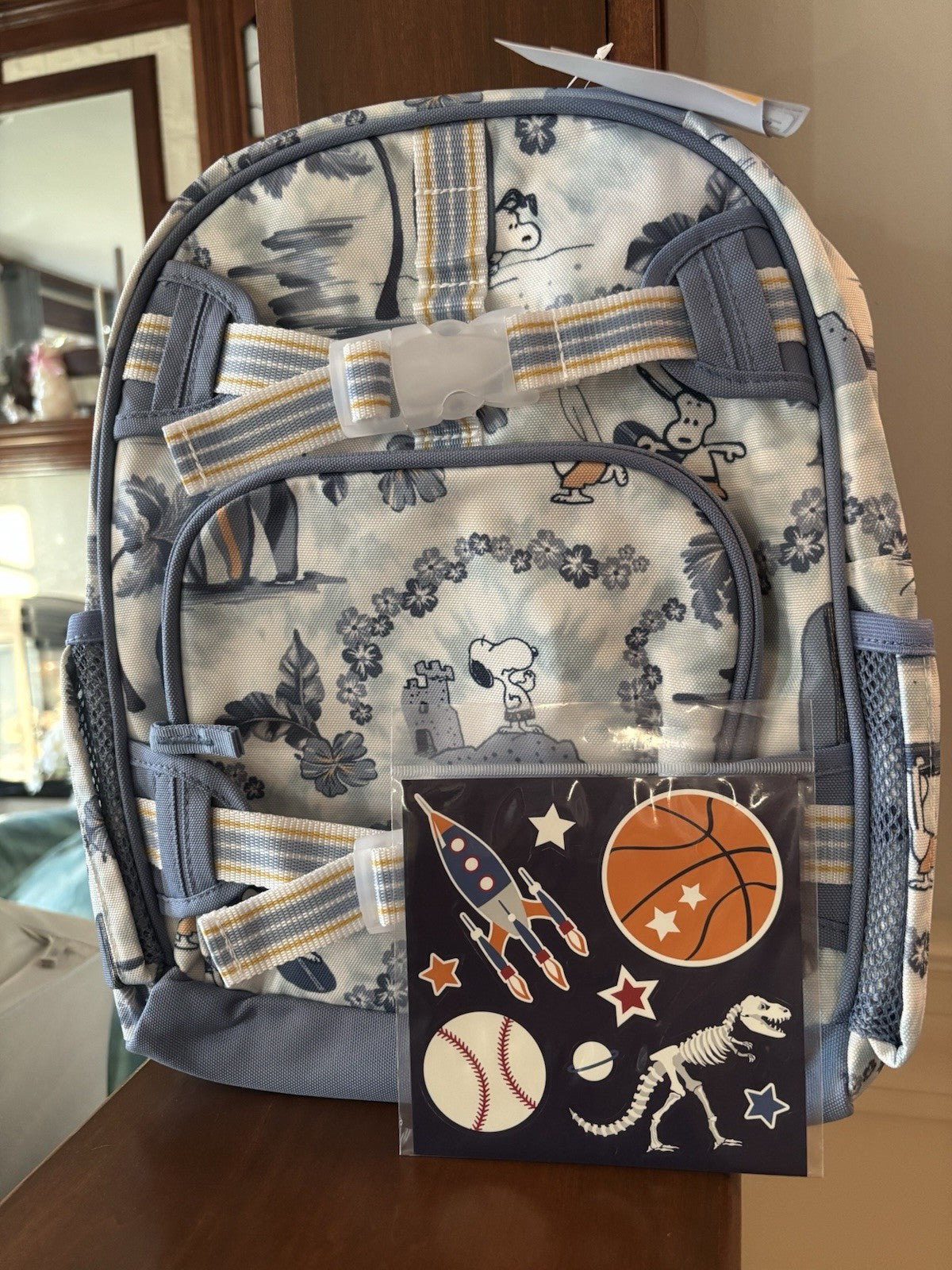 Pottery Barn school SNOOPY Disney Backpack Peanuts beach Travel bag pre k kids n