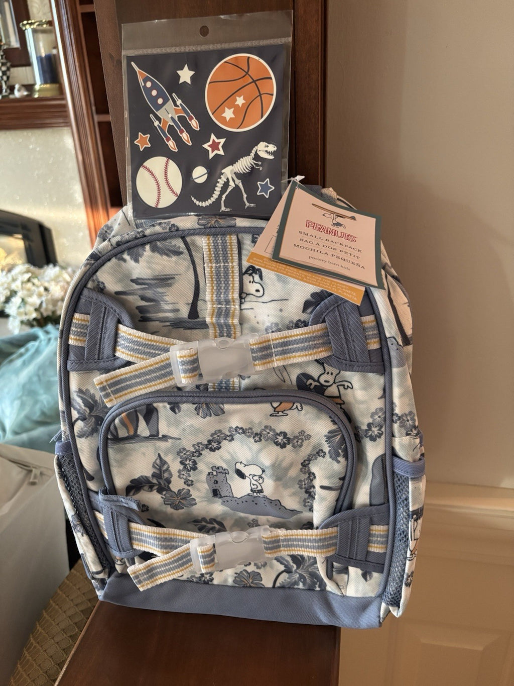 Pottery Barn school SNOOPY Disney Backpack Peanuts beach Travel bag pre k kids n