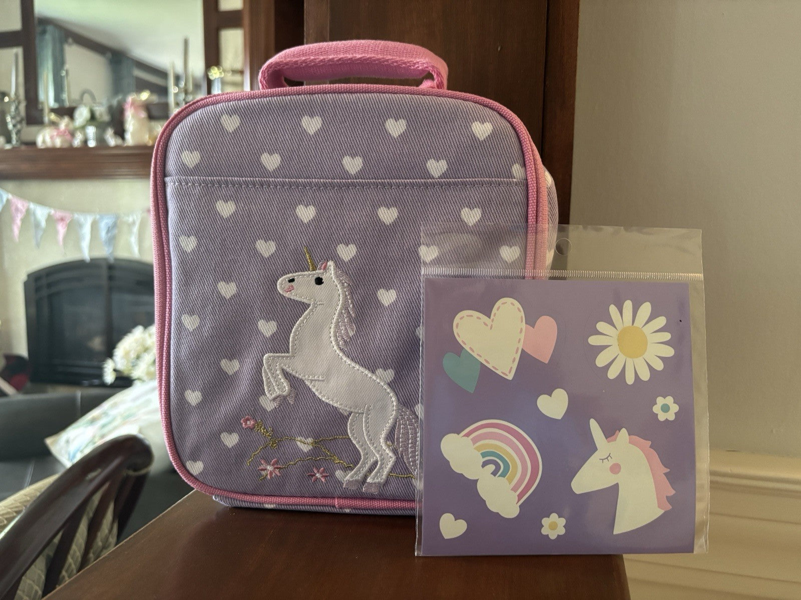 Pottery Barn School Disney Princess Unicorn Girl LUNCH BOX  bag gift pre k ?? =