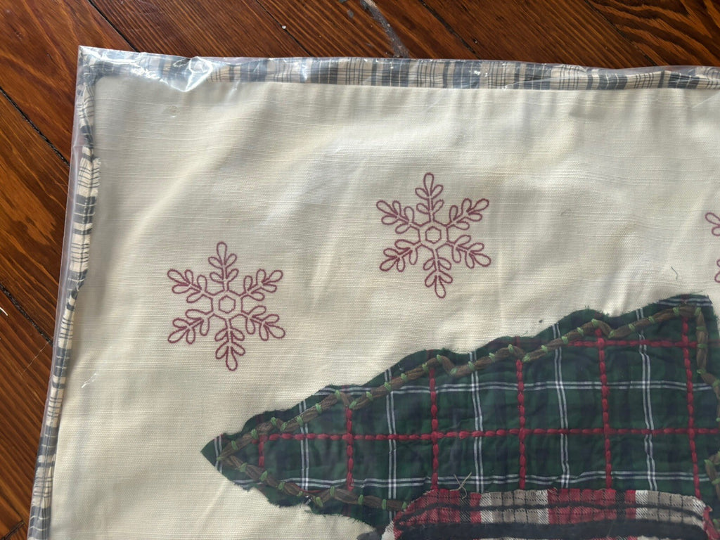 Pottery Barn Disney Holiday Plaid Pillow Sham Car party gift $119 Christmas -