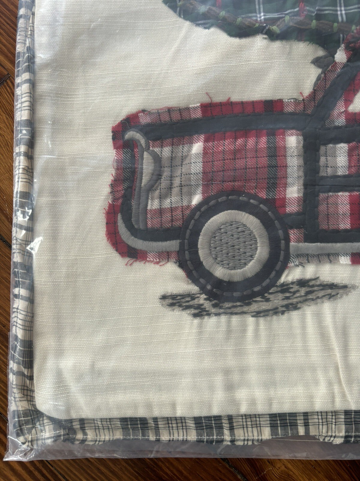Pottery Barn Disney Holiday Plaid Pillow Sham Car party gift $119 Christmas -