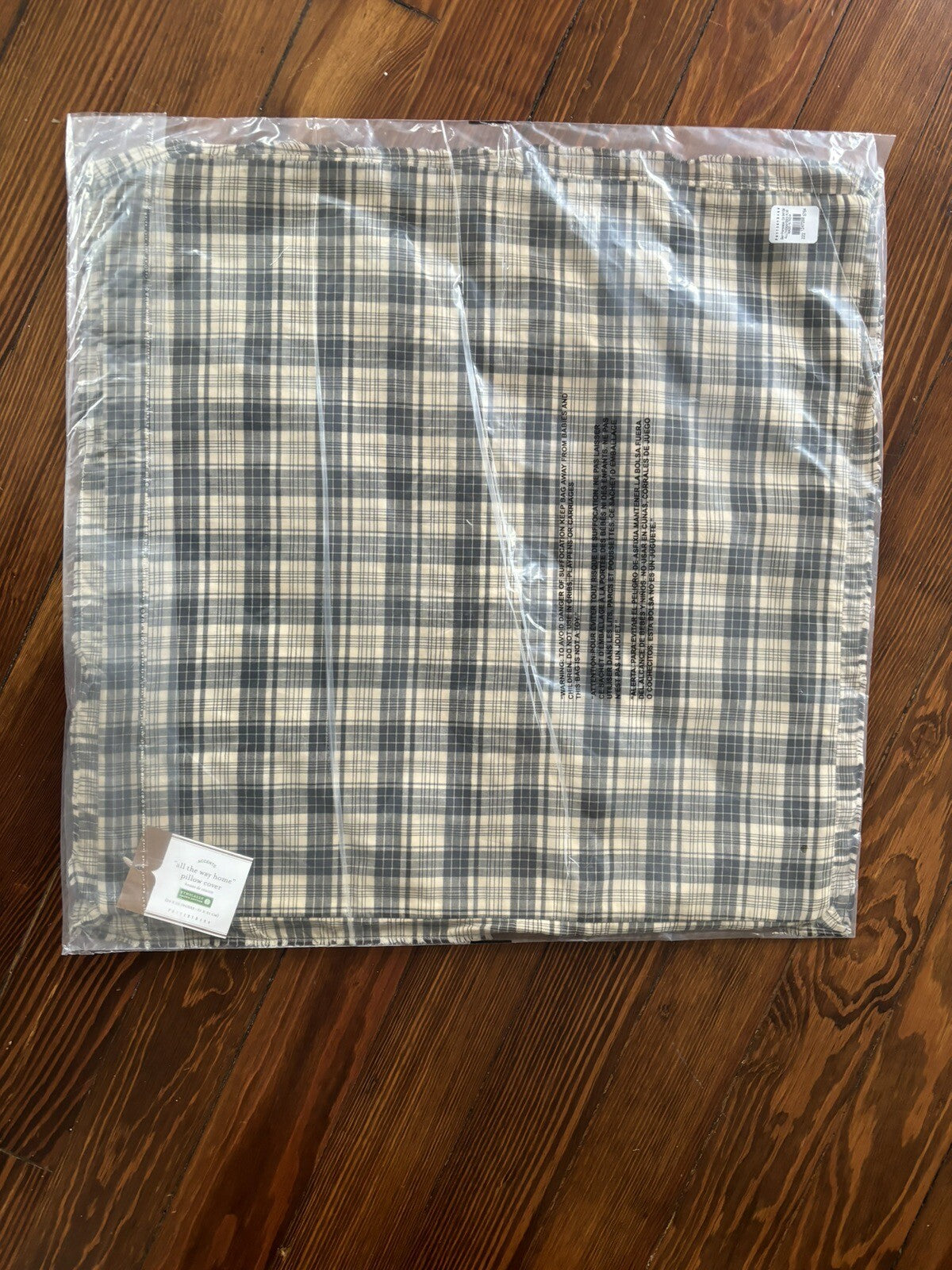 Pottery Barn Disney Holiday Plaid Pillow Sham Car party gift $119 Christmas -