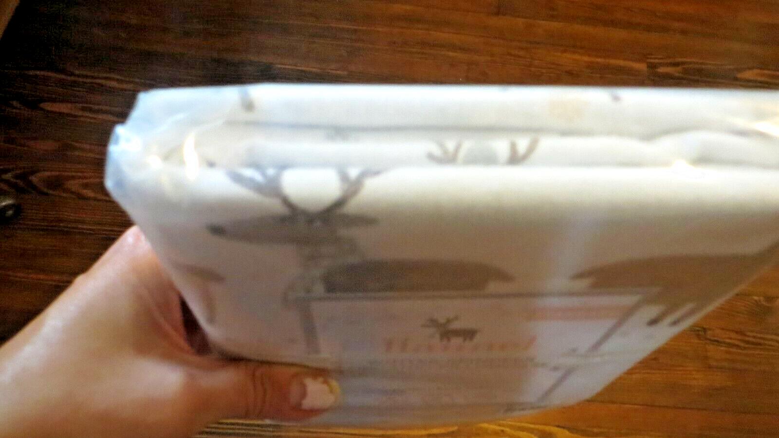 Pottery Barn Holiday Reindeer Christmas gift Birthday Deer Rudolph Pillowcase .