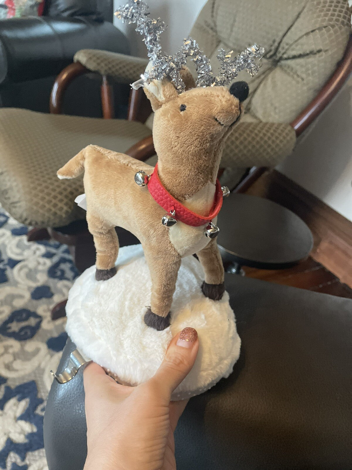 Pottery Barn Disney Christmas stocking holder hanger RUDOLPH REINDEER kid r