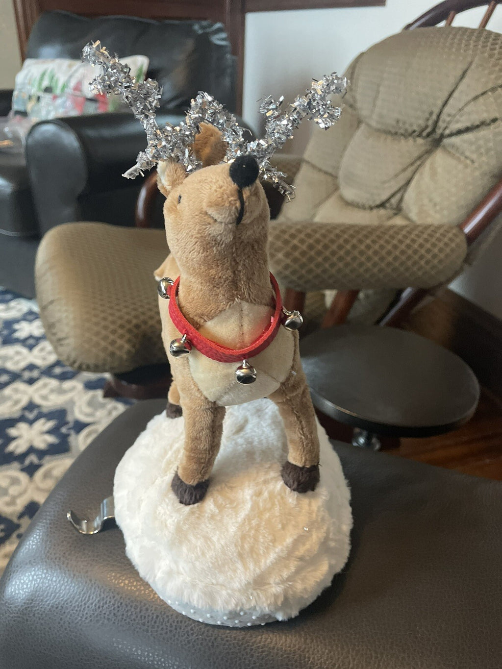 Pottery Barn Disney Christmas stocking holder hanger RUDOLPH REINDEER kid r