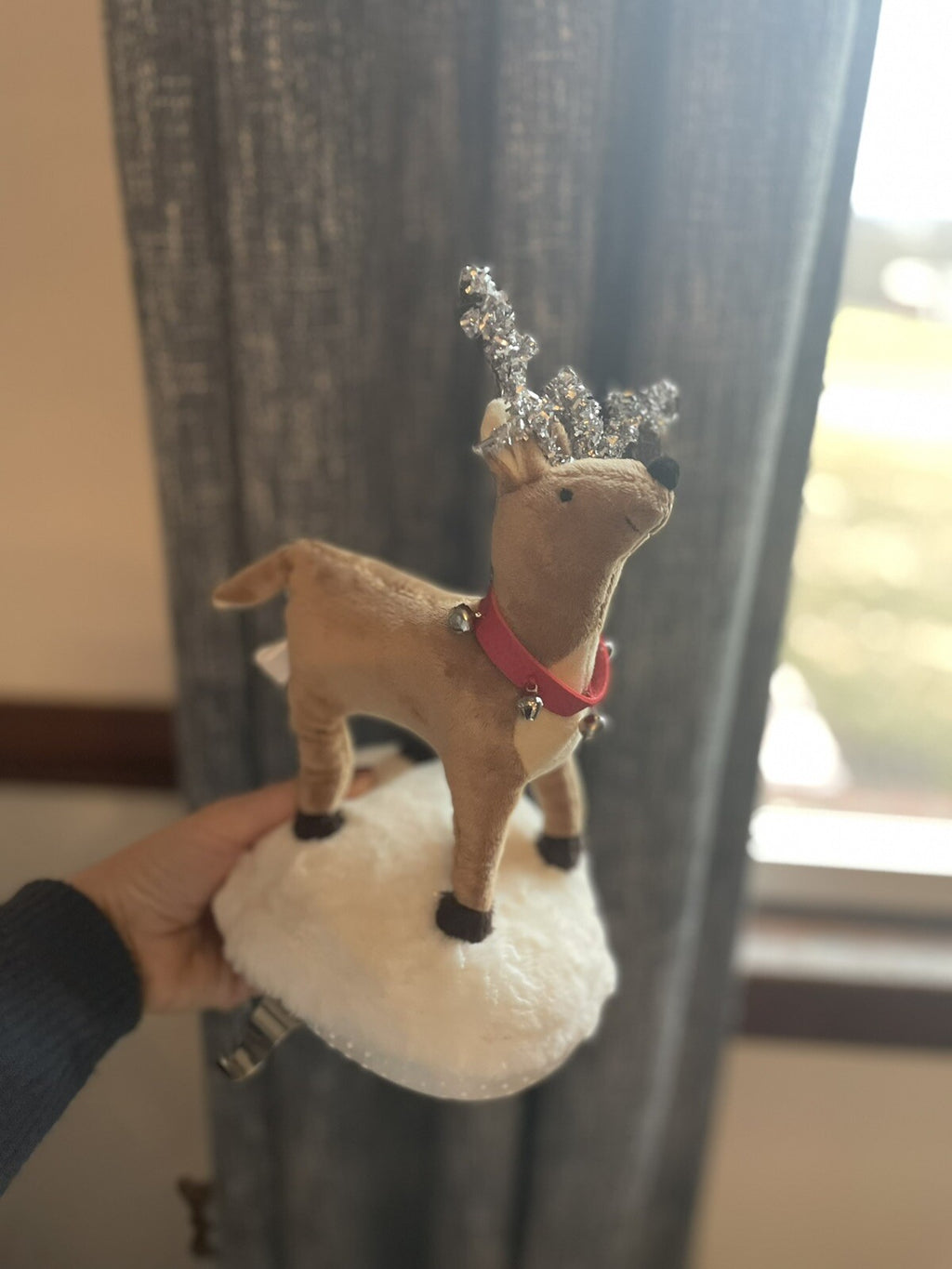 Pottery Barn Disney Christmas stocking holder hanger RUDOLPH REINDEER kid r
