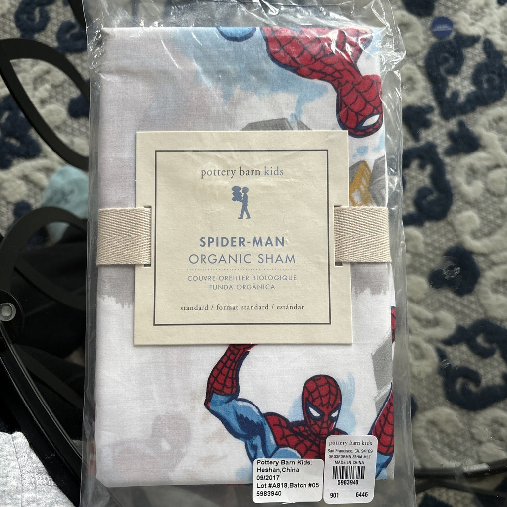 Pottery Barn Mavel Disney superhero party Gift holiday school boy pillow SHAM -
