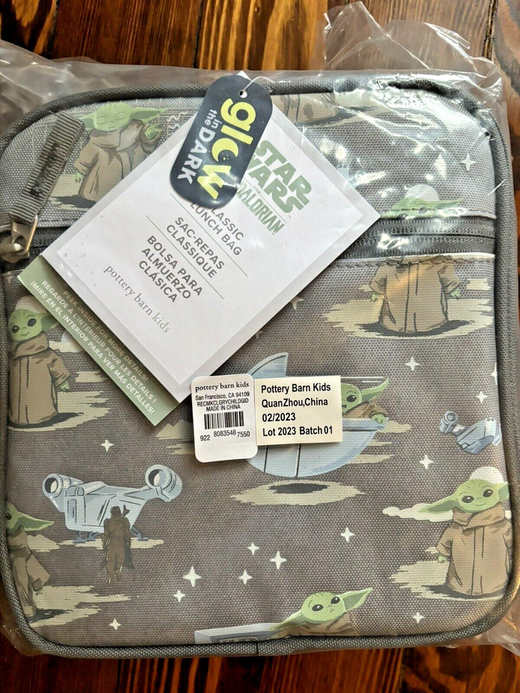 Pottery Barn school STAR WARS Disney BACKPACK +LUNCH Mandalorian Travel Bag ?? .