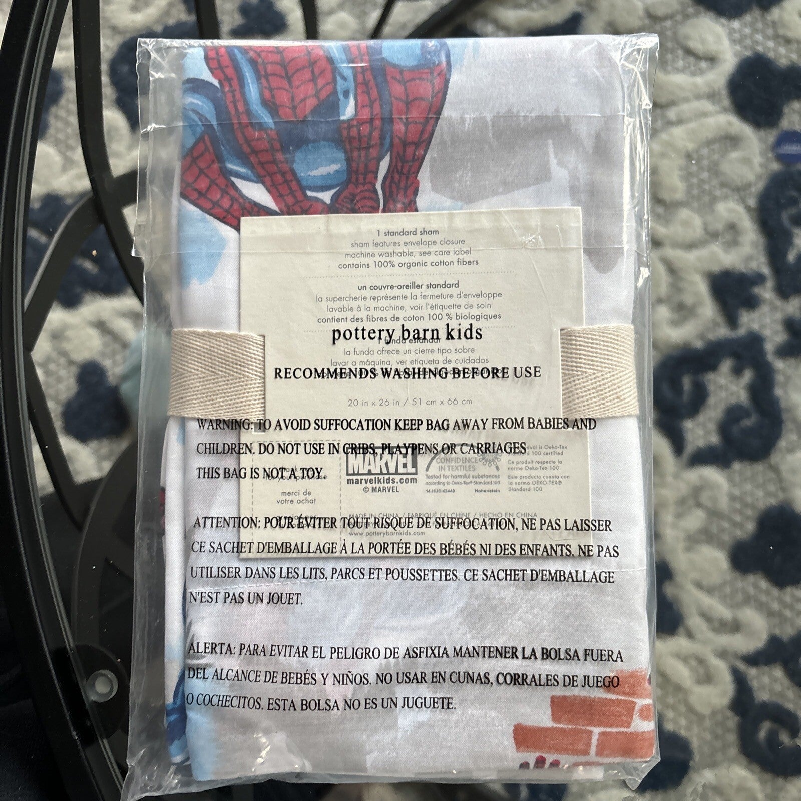 Pottery Barn Mavel Disney superhero party Gift holiday school boy pillow SHAM -