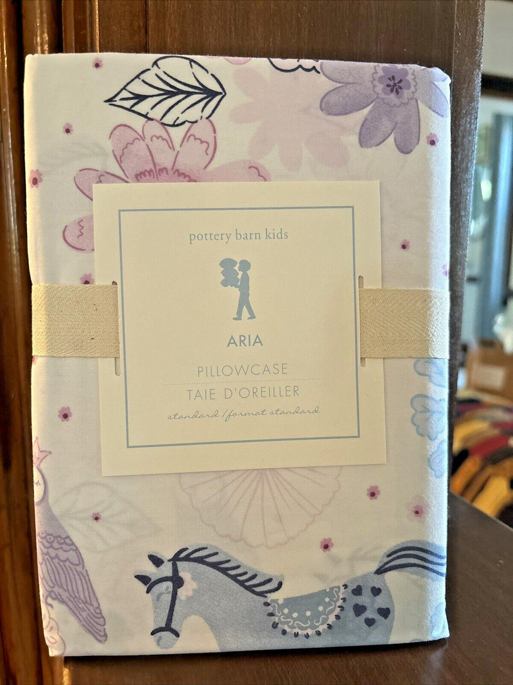 Pottery Barn Horse pillowcase Unicorn Princess? Holiday flower School kid y