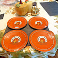 Pottery Barn Disney holiday Thanksgiving Snoopy turkey peanuts plate party SET 4