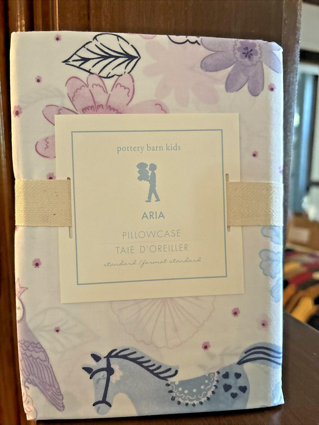 Pottery Barn Horse pillowcase Unicorn Princess? Holiday flower School kid y