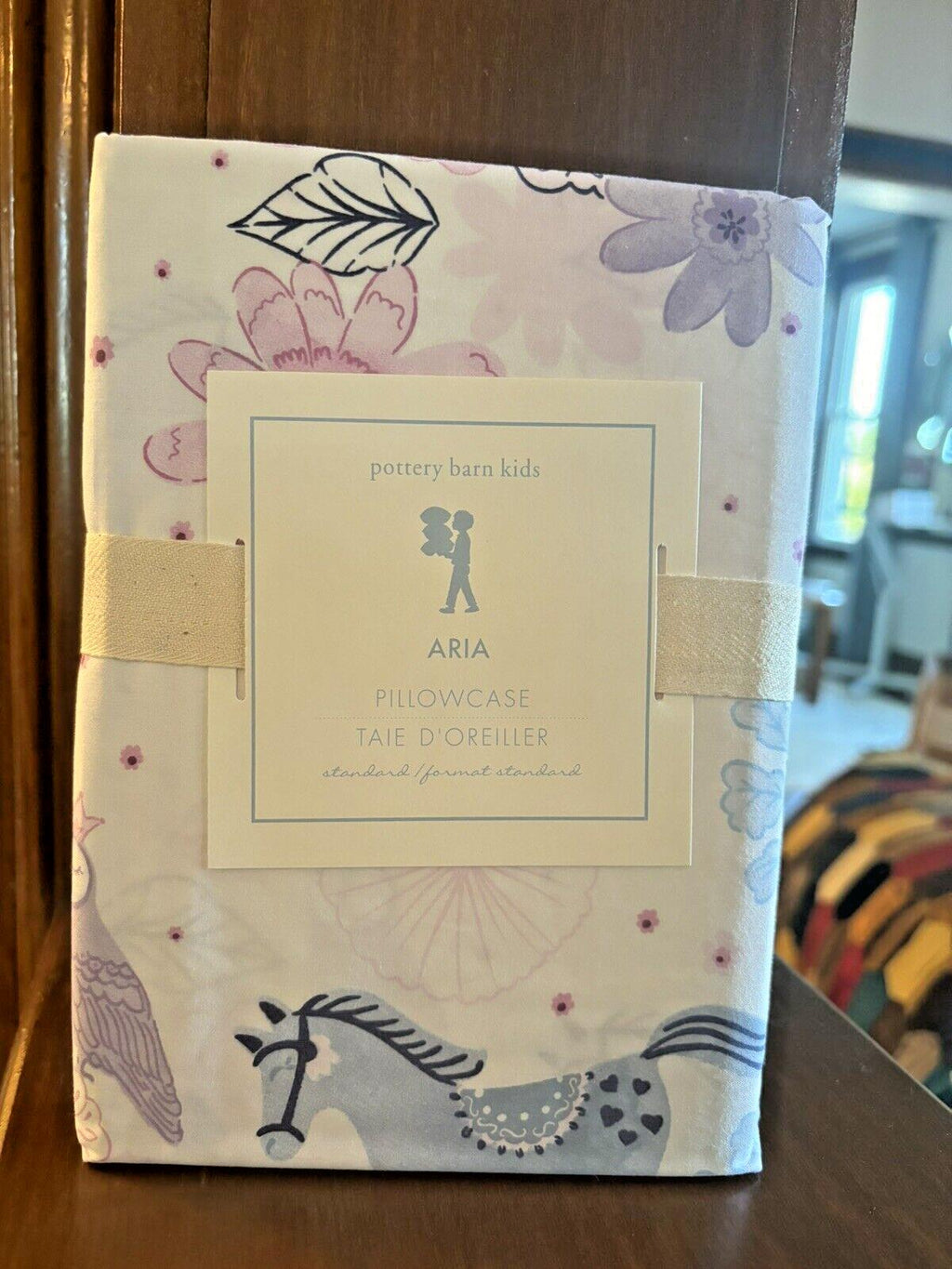 Pottery Barn Horse pillowcase Unicorn Princess? Holiday flower School kid y