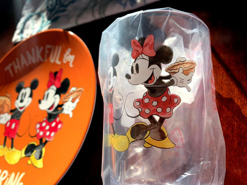 Disney Mickey Mouse holiday Pottery Barn Cup Thanksgiving school kid party SET
