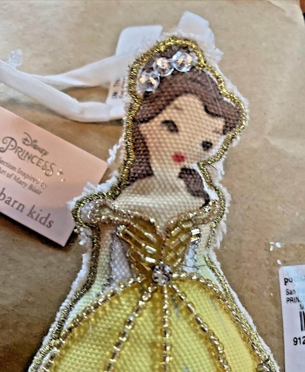 pottery barn holiday ornament Christmas gift party Belle Princess School girl ??