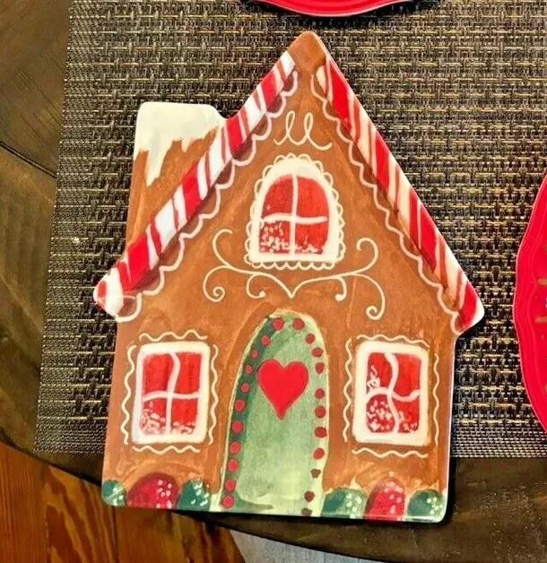 Pottery Barn Holiday Christmas candy cane Nutcracker dinner PLATE dinner party