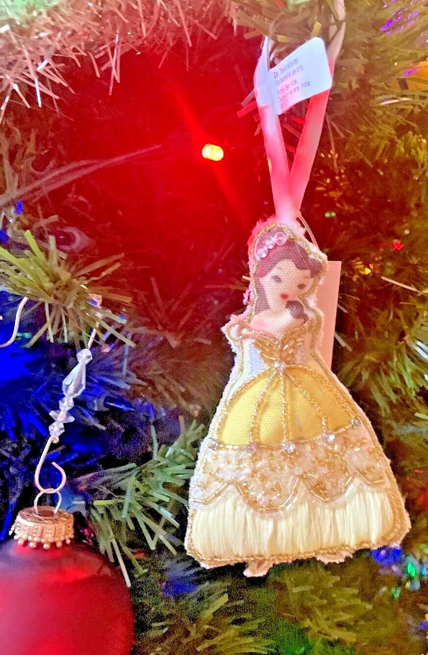 pottery barn holiday ornament Christmas gift party Belle Princess School girl ??