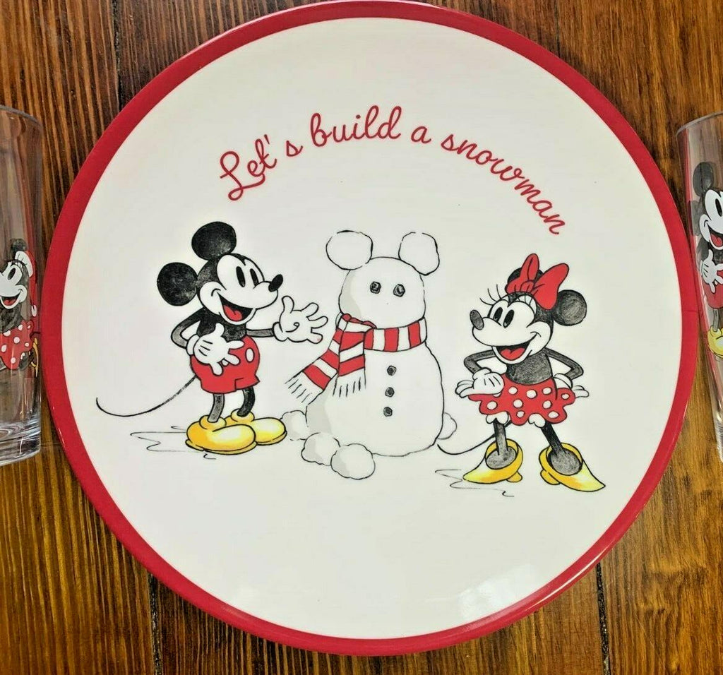 Disney Mickey Mouse Pottery Barn Dinner Set PLATE School Christmas holiday party