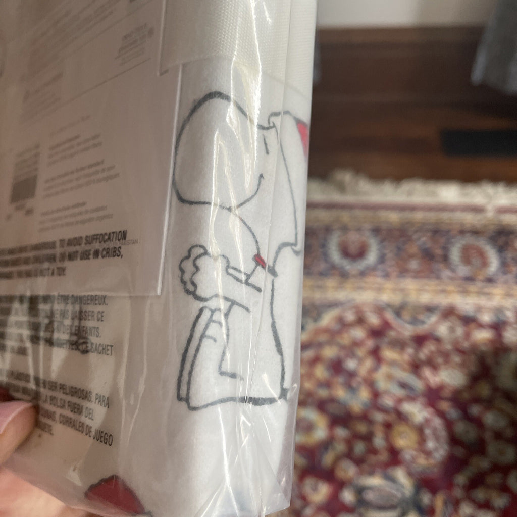 Pottery Barn Christmas Snoopy peanuts Holiday school kid party gift pillowcase h