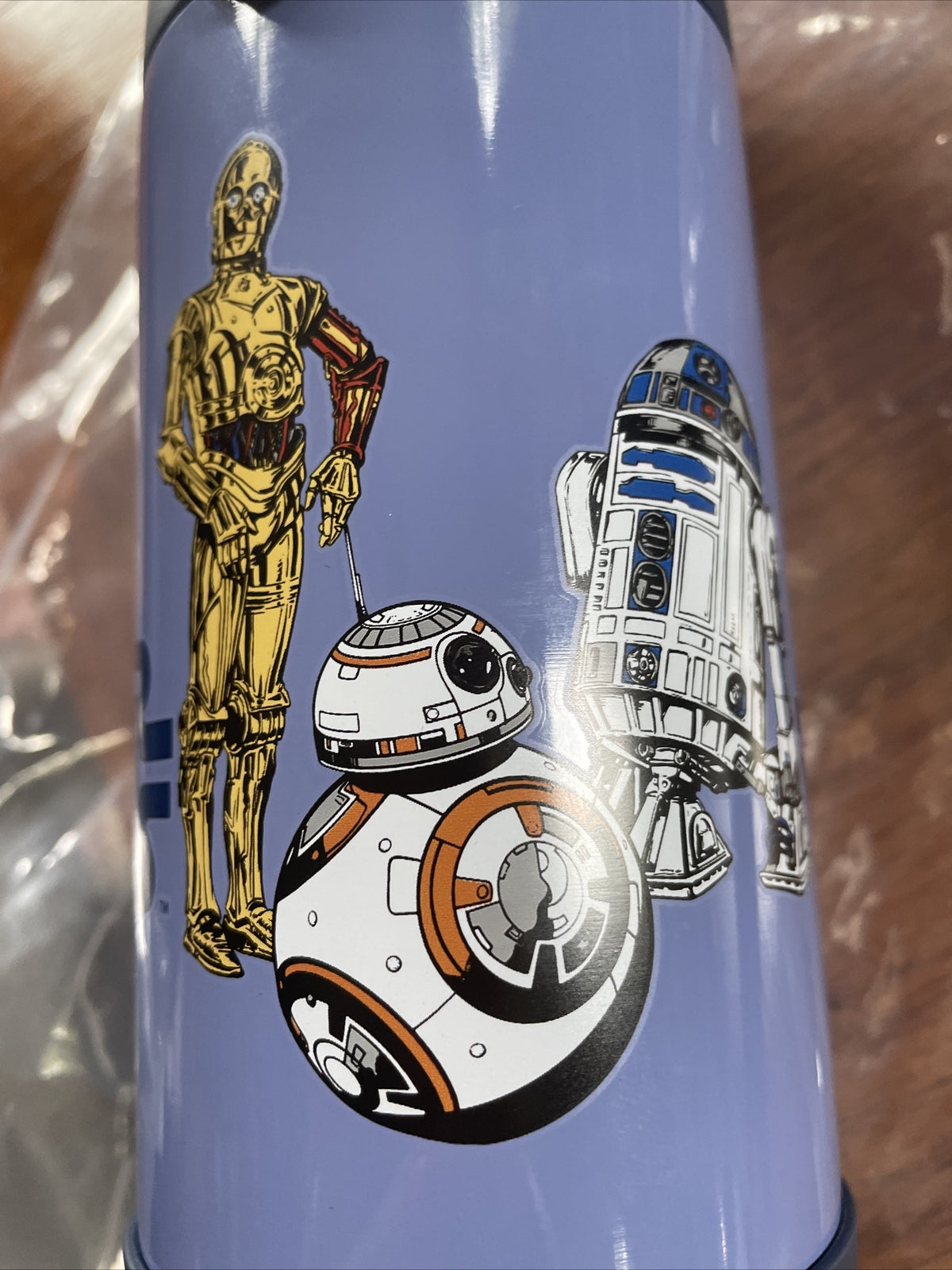 school Pottery barn Disney STAR WARS WATER BOTTLE Droid Jedi space mandalorian .