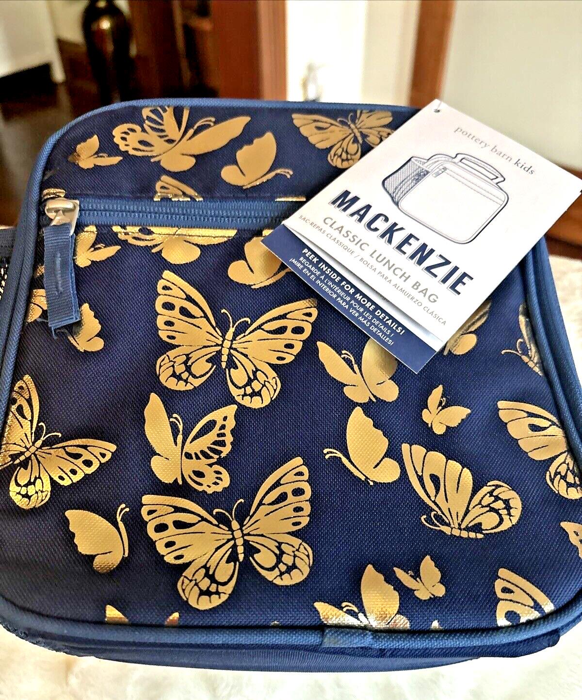 Pottery Barn school Glitter LUNCH BOX BAG Disney Girl Gold Flower?? garden Set .
