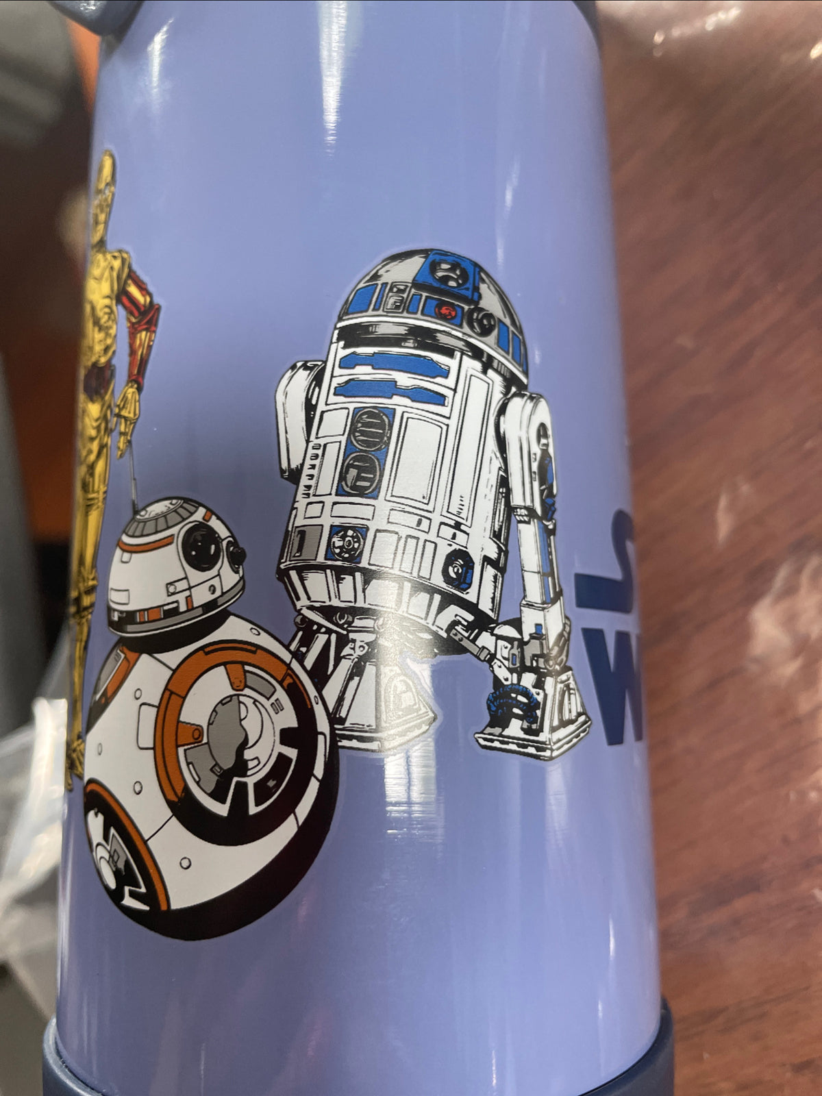 school Pottery barn Disney STAR WARS WATER BOTTLE Droid Jedi space mandalorian .