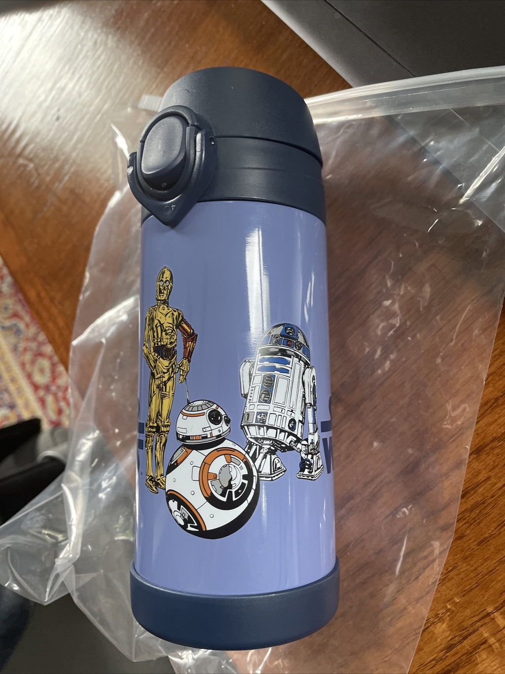 school Pottery barn Disney STAR WARS WATER BOTTLE Droid Jedi space mandalorian .