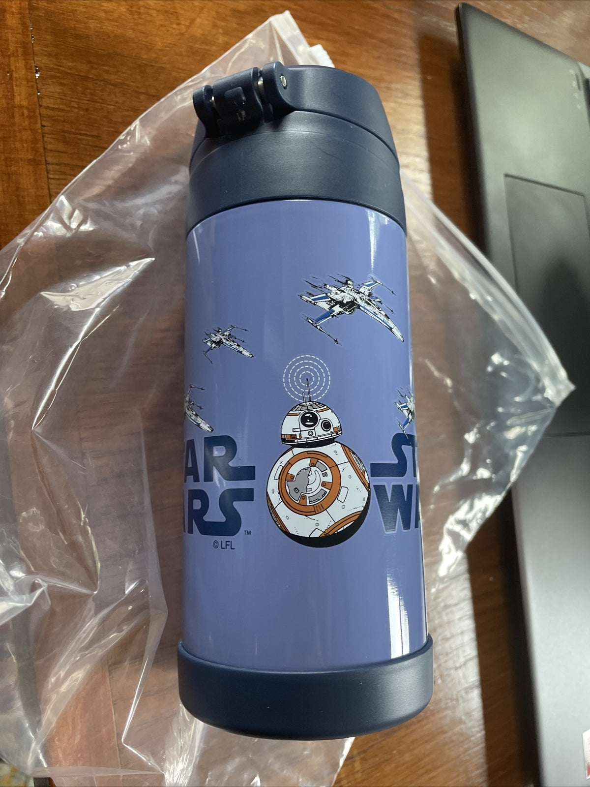 school Pottery barn Disney STAR WARS WATER BOTTLE Droid Jedi space mandalorian .