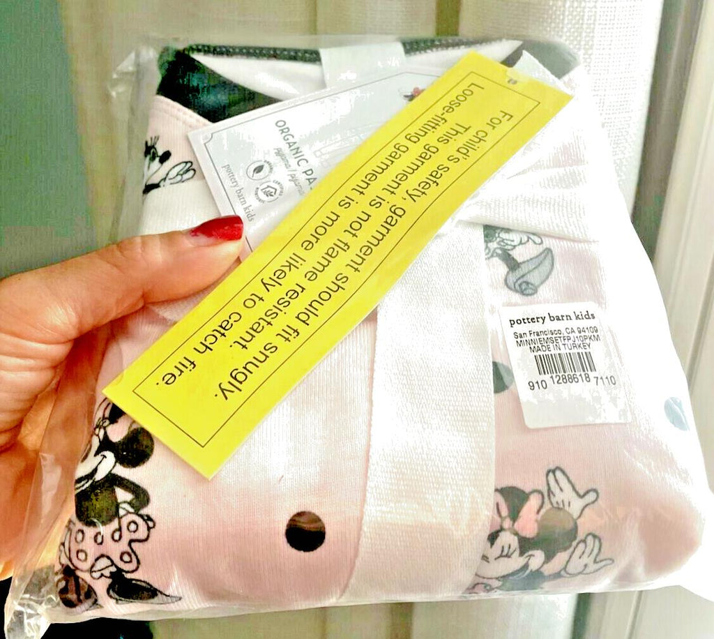 Disney Pottery Barn Mickey Mouse Pajama SET PJ holiday girl gift Minnie kid ?? -
