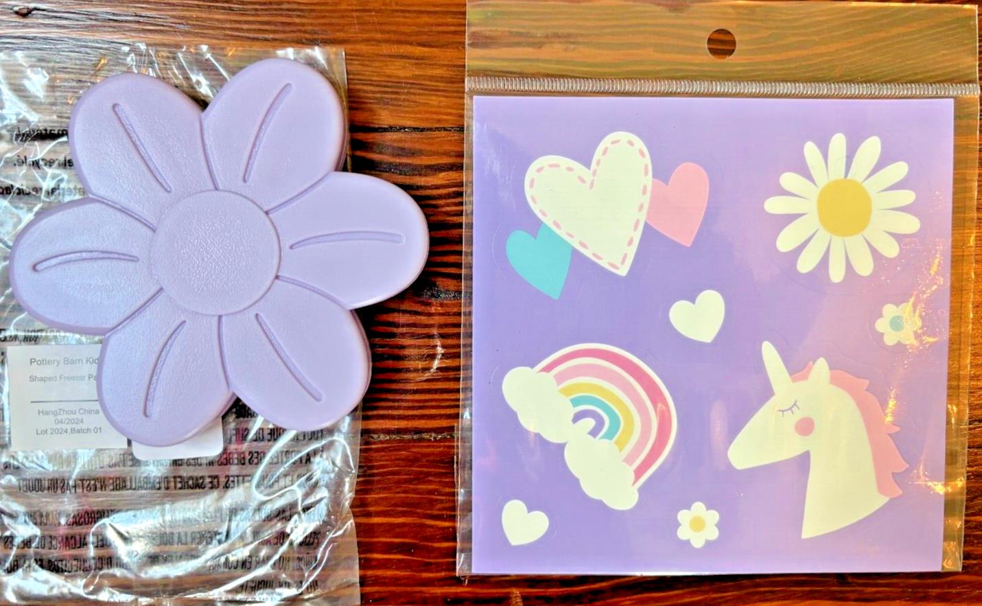 Pottery Barn School Disney Princess Unicorn Rainbow Girl Sticker Set + ICE ??  =
