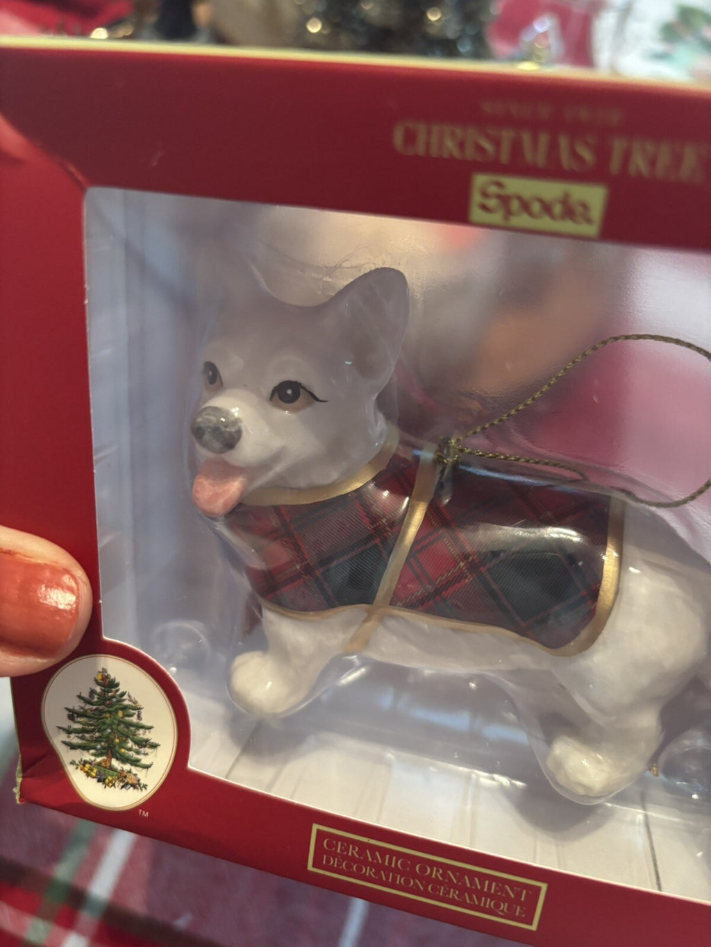 Spode Holiday Ornament Days Christmas party Gift Dog pet kid birthday $79 box m