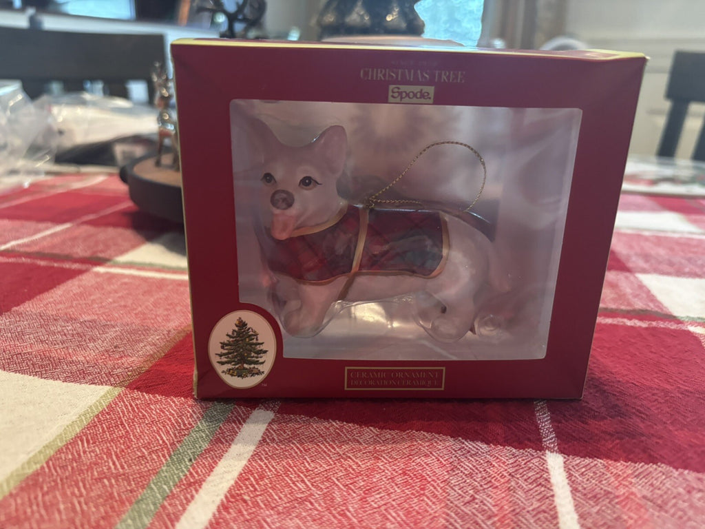 Spode Holiday Ornament Days Christmas party Gift Dog pet kid birthday $79 box m