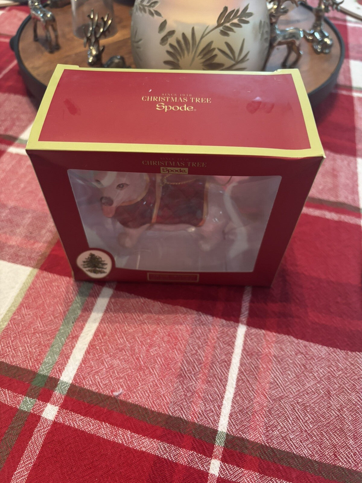 Spode Holiday Ornament Days Christmas party Gift Dog pet kid birthday $79 box m