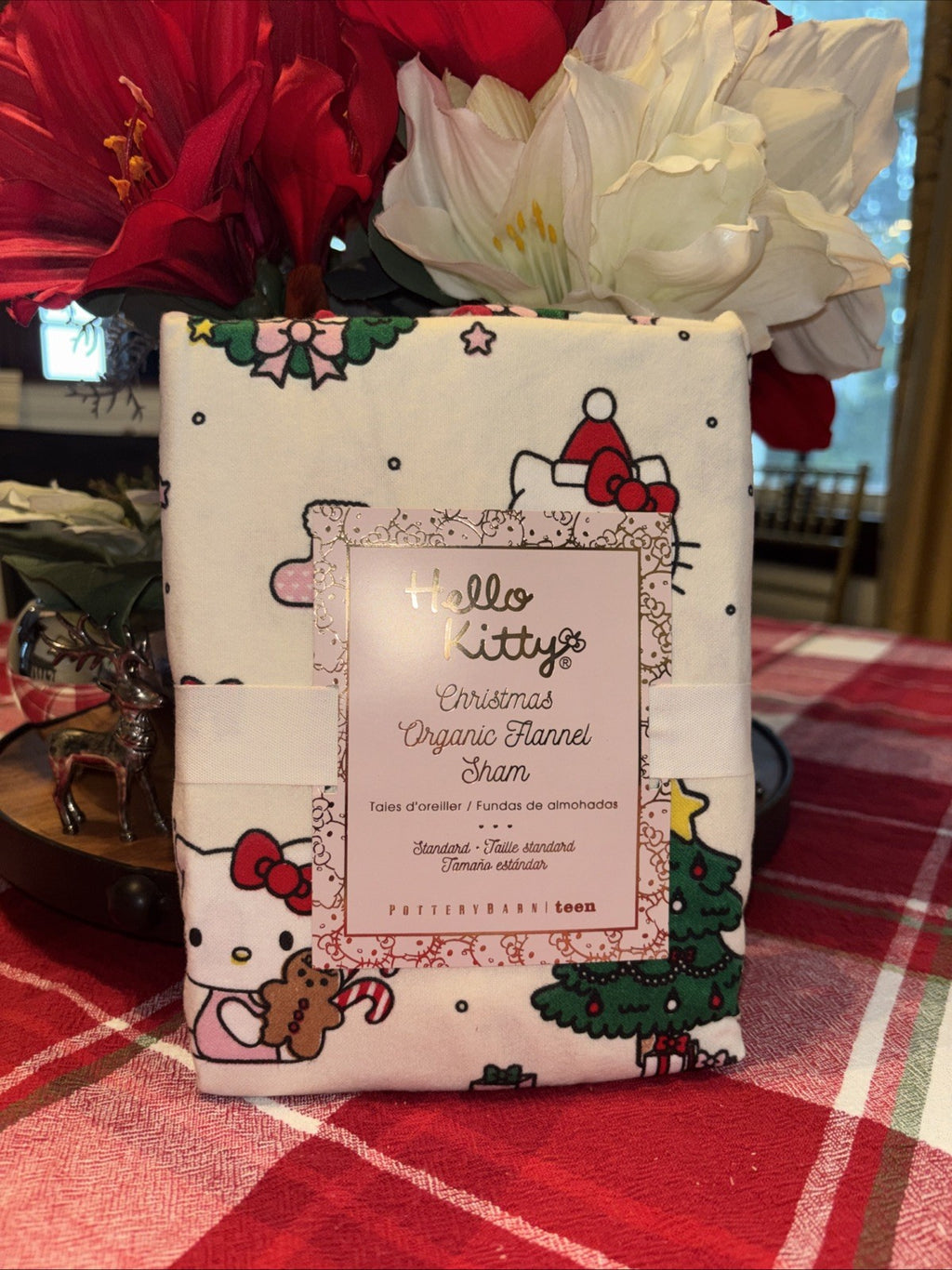 Pottery Barn Disney pillow sham HELLO KITTY Holiday gift party birthday Girl bow