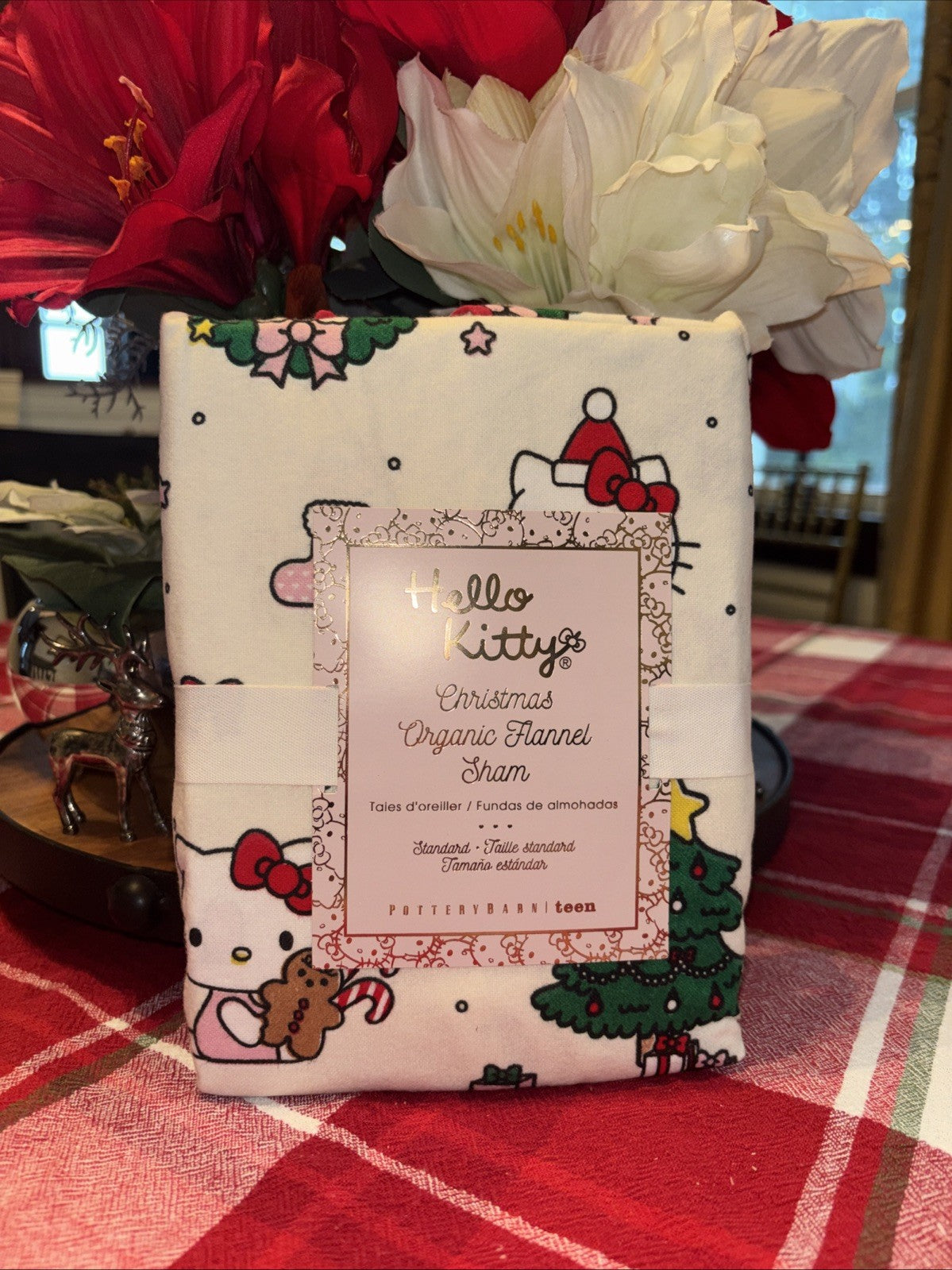 Pottery Barn Disney pillow sham HELLO KITTY Holiday gift party birthday Girl bow