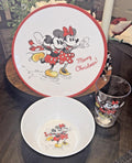 Disney Pottery Barn DINNER SET Mickey Mouse PLATE School Christmas holiday party