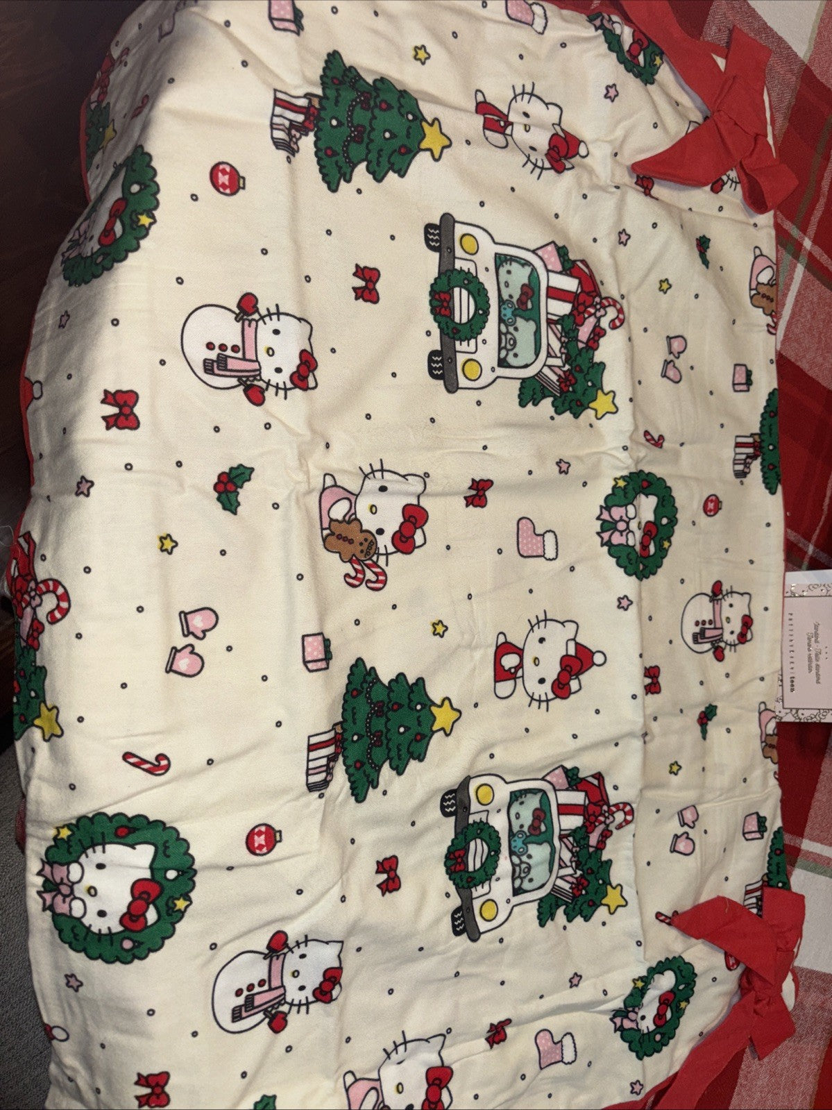 Pottery Barn Disney pillow sham HELLO KITTY Holiday gift party birthday Girl bow