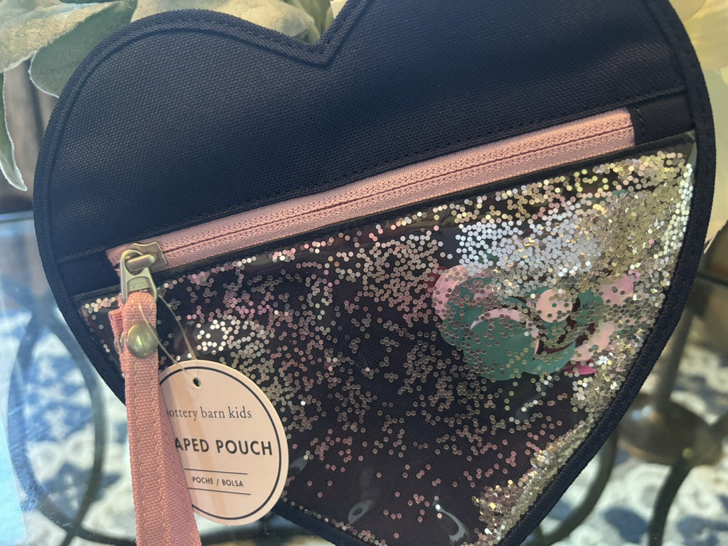 Pottery Barn School disney princess bag PENCIL case glitter girl travel pre k