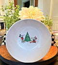 Pottery Barn Mickey Mouse holiday Bowl Christmas Tree gift Party disney dinner
