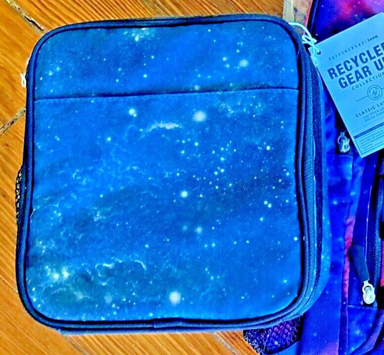Pottery barn School Disney Galaxy Supernova space star boy Lunch box+Patch set /
