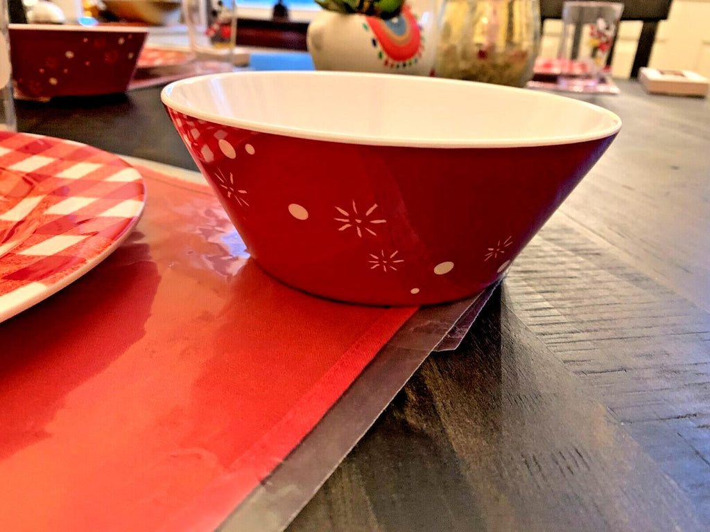 Pottery Barn Mickey Mouse holiday Bowl Christmas Tree gift Party disney dinner