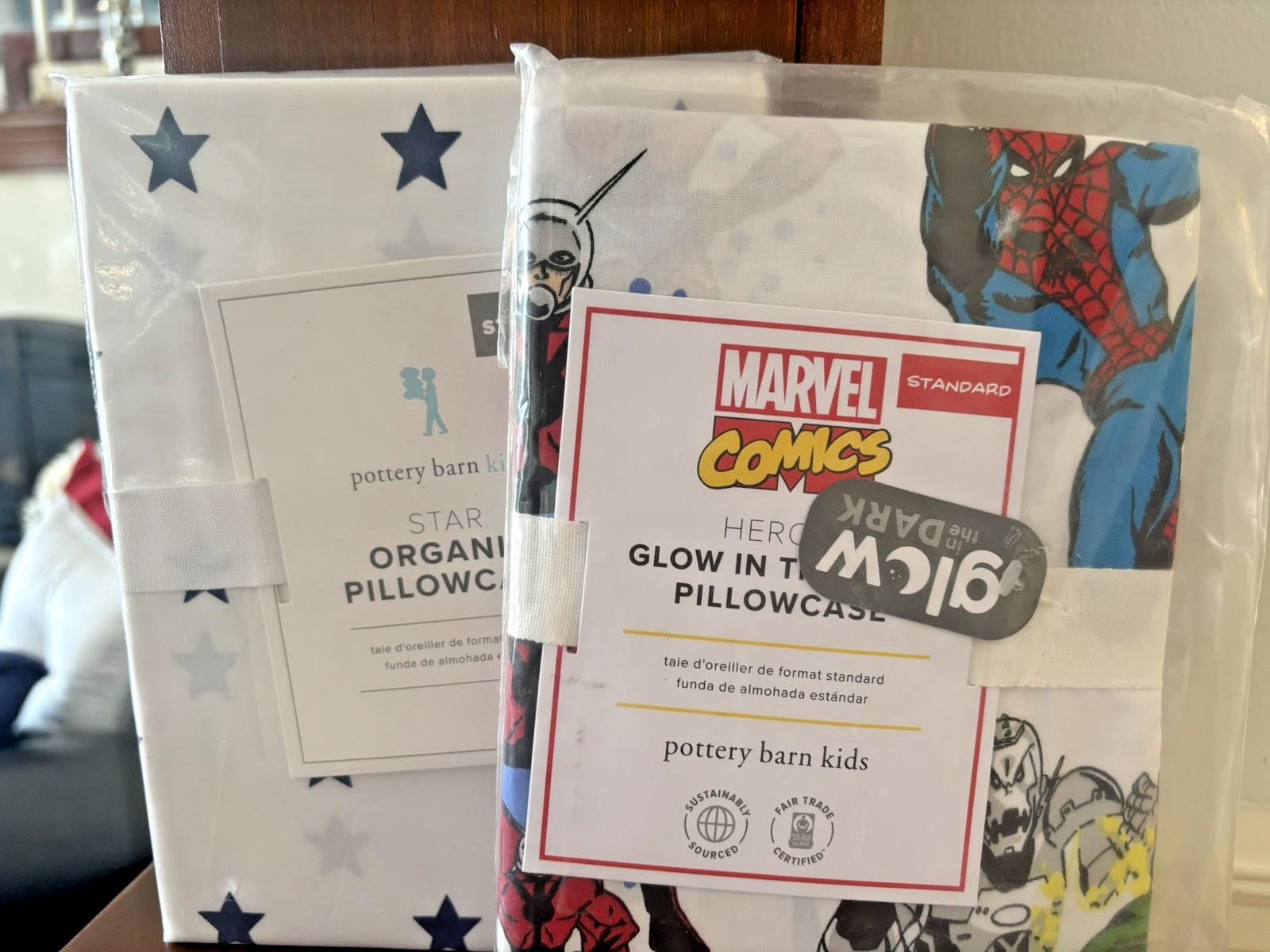pottery barn Marvel Hero Avengers Disney Comic Star school Pillowcase SET 2 ??