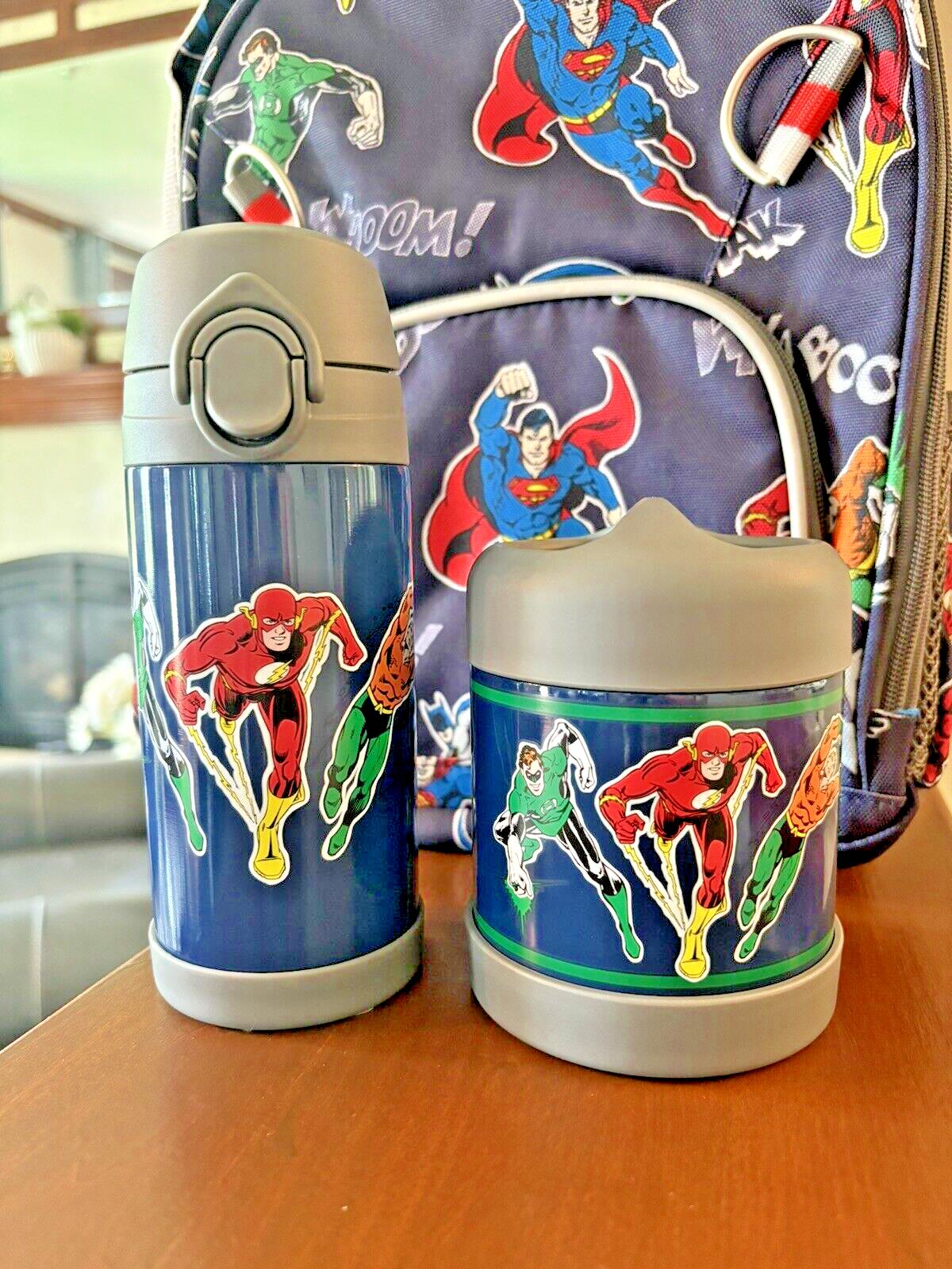 Pottery barn school Marvel BAPCKPACK WATER LUNCH Avengers Superman Travel set