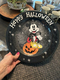 Disney Pottery Barn Plate Mickey Mouse Halloween Peanuts holiday party school r