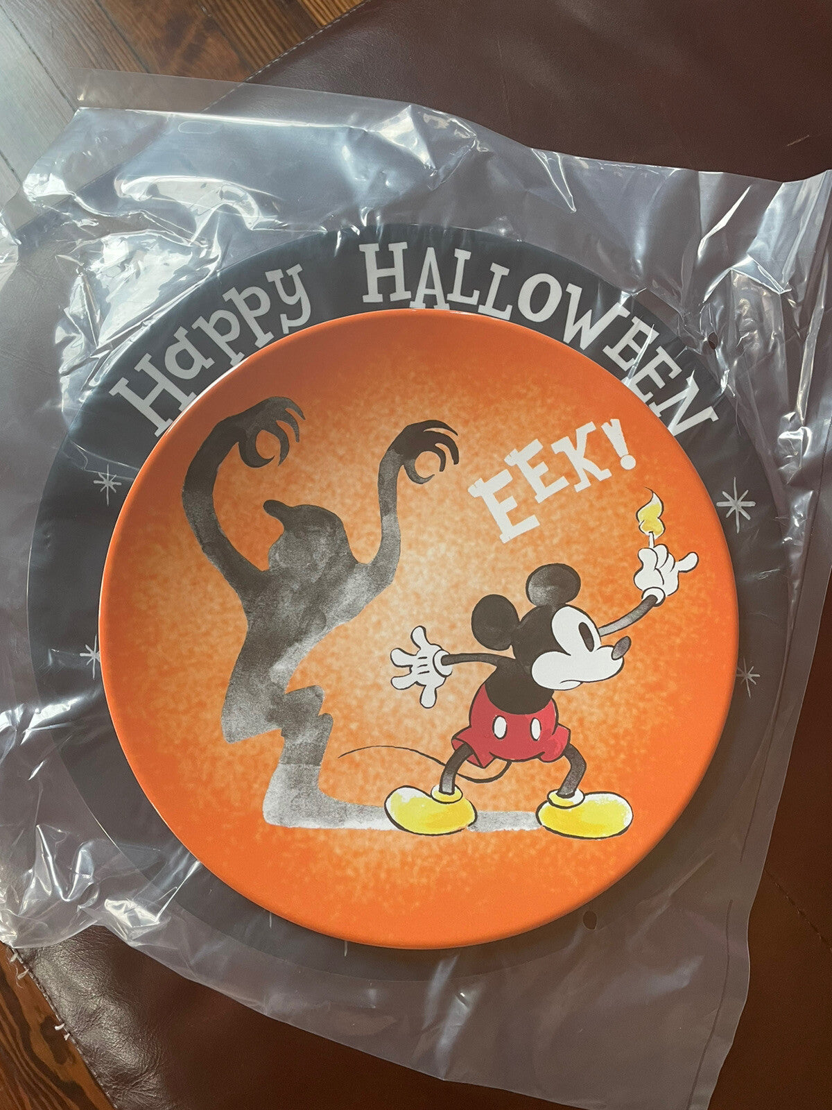 Disney Pottery Barn Plate Mickey Mouse Halloween Peanuts holiday party school r