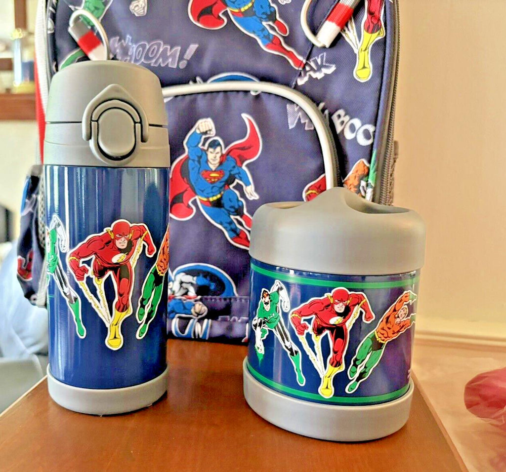 Pottery barn school Marvel BAPCKPACK WATER LUNCH Avengers Superman Travel set