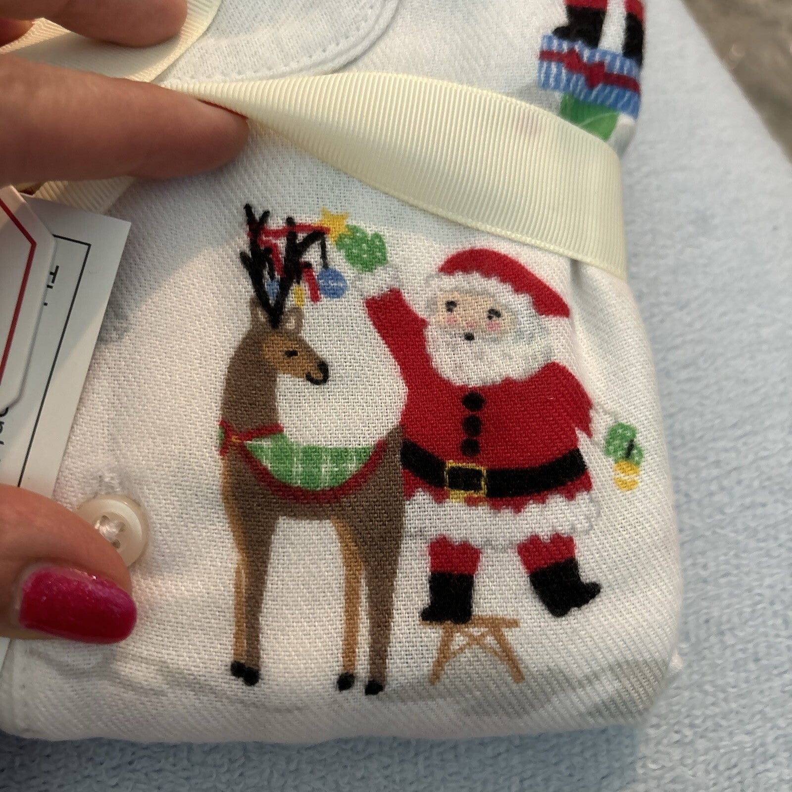 Pottery Barn Holiday Disney Rudolph Pajama , school gift Christmas Santa Deer [