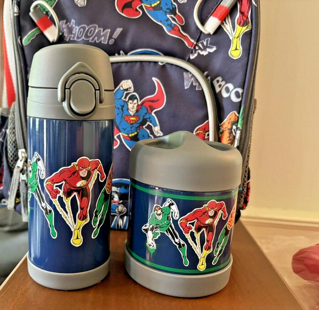 Pottery barn school Marvel BAPCKPACK WATER LUNCH Avengers Superman Travel set