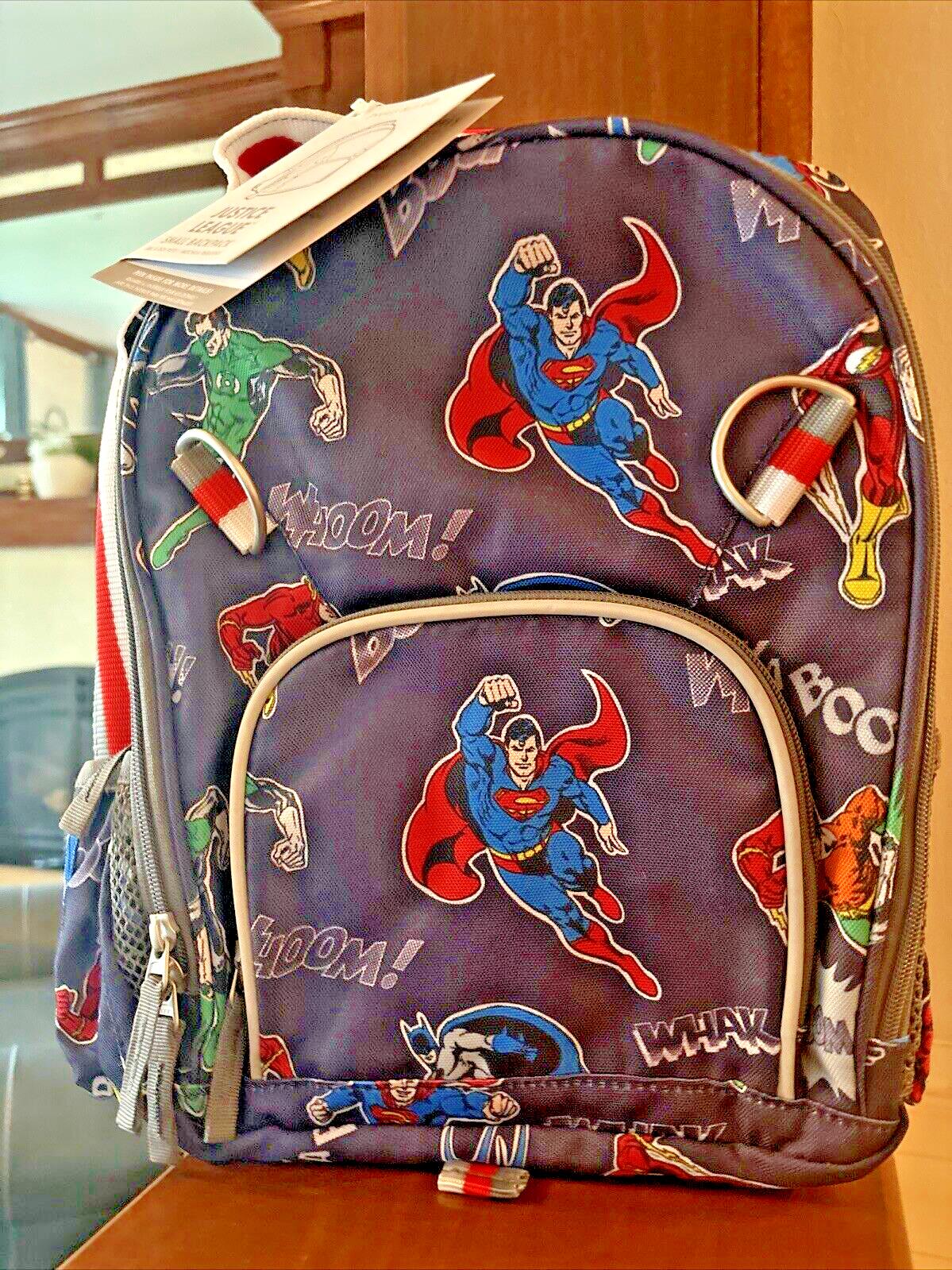 Pottery Barn school Disney Marvel comic batman Spiderman Backpack + Lunch bag .